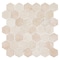 Andova Tiles SAMPLE Channing 2 x 2 Marble Honeycomb Mosaic Floor Use Tile SAM-ANDCHA130 - alternate 1